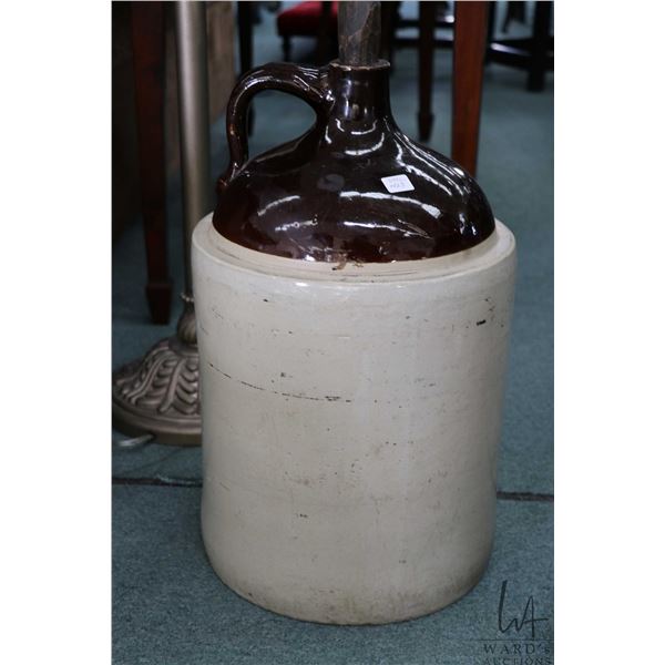 Large unmarked stoneware jug 20" in height