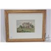 Image 2 : Gilt framed original watercolour painting of Crathes Castle in Aberdeenshire, Scotland, no artist si