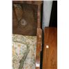Image 7 : Antique three piece parlour set including 66" sofa and two chairs, all with scroll design open arms 