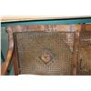 Image 9 : Antique three piece parlour set including 66" sofa and two chairs, all with scroll design open arms 