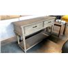 Image 2 : 2 DRAWER GREY CONTEMPORARY SOFA TABLE APPROX 54" X 17"