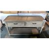 Image 3 : 2 DRAWER GREY CONTEMPORARY SOFA TABLE APPROX 54" X 17"