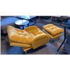 Image 3 : YELLOW 3 POSITION CHAIR AND OTTOMAN