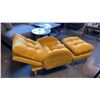 Image 3 : YELLOW 3 POSITION CHAIR AND OTTOMAN