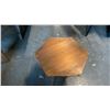 Image 2 : SMALL COPPER 5 SIDED 3 LEGGED METAL TOP SIDE TABLE