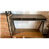 Image 2 : CONTEMPORARY GREY 3 SLOT SOLID ACACIA WRITING DESK APPROX 48" X 20"