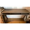 Image 4 : CONTEMPORARY GREY 3 SLOT SOLID ACACIA WRITING DESK APPROX 48" X 20"