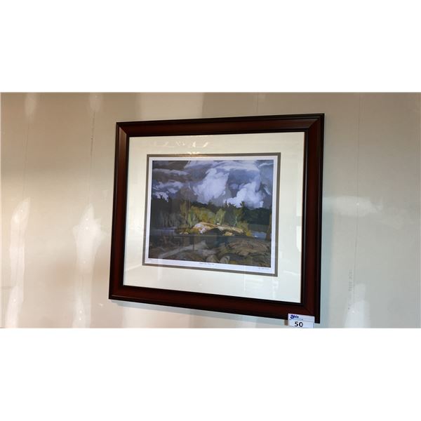 AJ CASSON "RAGGED SKY, MOOSE LAKE" LIMITED EDITION PRINT NO.260/950