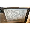 Image 4 : GROUP OF 5 FRAMED PENCIL SKETCHINGS ASSORTED SIZES