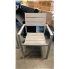 Image 2 : ALUMINUM POWDER COAT COMMERCIAL GRADE PATIO CHAIR