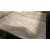 Image 2 : WHITE MARBLE TOP WITH BRASS FINISH METAL BASE CONDO COFFEE TABLE APPROX 24" X 24"