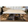 Image 1 : FAUX CONCRETE COFFEE TABLE ANTIQUE GREY BASE APPROX 40" SQUARE