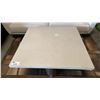 Image 2 : FAUX CONCRETE COFFEE TABLE ANTIQUE GREY BASE APPROX 40" SQUARE