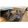 Image 3 : FAUX CONCRETE COFFEE TABLE ANTIQUE GREY BASE APPROX 40" SQUARE