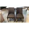 Image 5 : SOLID WOOD LIVE EDGE TOP DISTRESSED GREY WITH GUN METAL BASE DINING TABLE WITH 4 CHAIRS