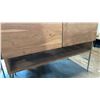 Image 4 : SOLID ACACIA 4 DRAWER WITH BOTTOM SHELF METAL LEGS WASHED WHITE FINISH SIDEBOARD/CREDENZA/VANITY/TV