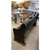 Image 3 : SOLID WOOD WITH DARK BROWN FINISH CHURCH PEW/HALL BENCH/DINING BENCH APPROX 65"L