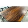 Image 3 : SOLID ACACIA BLACK METAL LEGS CONSOLE/SOFA/DINING COUNTER APPROX 83"L X 16"W