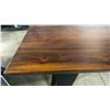 Image 5 : SOLID ACACIA BLACK METAL LEGS CONSOLE/SOFA/DINING COUNTER APPROX 83"L X 16"W
