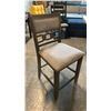 Image 1 : 1 TONE GREY ON GREY COUNTER HEIGHT DINING CHAIRS