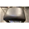 Image 4 : PAIR OF GREY LEATHERETTE COUNTER HEIGHT STOOLS