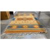 Image 2 : HAND WOVEN SOUTHWESTERN MOTIF AREA RUG APPROX 3' X 5'