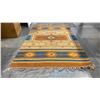 Image 2 : HAND WOVEN SOUTHWESTERN MOTIF AREA RUG APPROX 3' X 5'