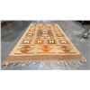 Image 2 : HAND WOVEN SOUTHWESTERN MOTIF AREA RUG APPROX 3' X 5'