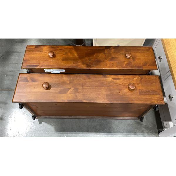 PAIR OF UNDERBED STORAGE DRAWERS APPROX 37"L