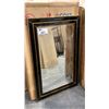 Image 1 : 1 BLACK FRAMED MIRROR 24" X 36"