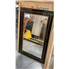 Image 2 : 1 BLACK FRAMED MIRROR 24" X 36"