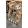Image 2 : 2- BLEACHED OAK FRAMED MIRRORS 24" X 36"