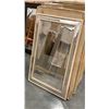 Image 2 : 1 BLEACHED OAK FRAMED MIRROR 24" X 36"