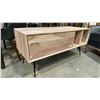 Image 2 : WASHED SOLID ACACIA SINGLE DRAWER TV STAND APPROX 48" X 20"