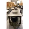 Image 1 : DARK GREY EXTENDABLE 72" X 40" WITH 6 CHAIRS