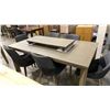 Image 3 : DARK GREY EXTENDABLE 72" X 40" WITH 6 CHAIRS