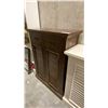 Image 2 : SOLID WOOD ESPRESSO CABINET 2 DRAWER, 2 DOOR APPROX 36"W X 16"D X 48"H