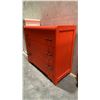 Image 2 : ORANGE 3 DRAWER CHEST APPROX 38"W X 17"D X 35"H
