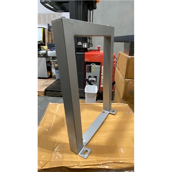 SILVER SQUARE TUBE DINING TABLE LEGS *2 IN A BOX*