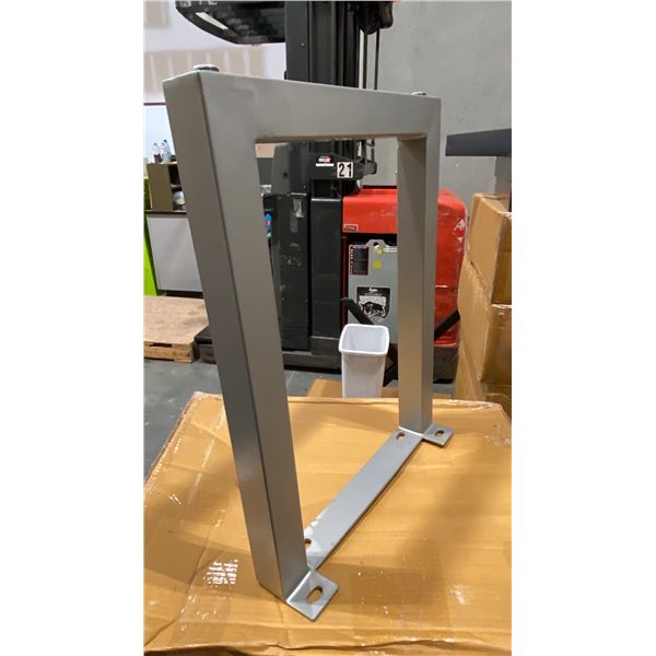 SILVER SQUARE TUBE DINING TABLE LEGS *2 IN A BOX*