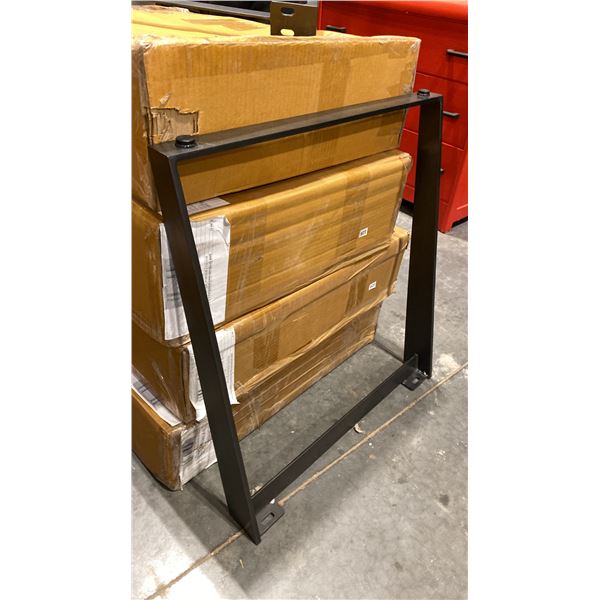 ANGLED BLACK IRON DINING TABLE LEGS *2 PER BOX*