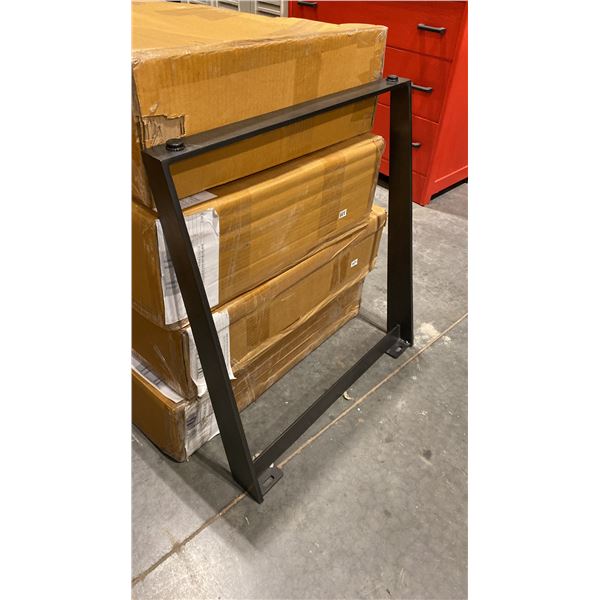 ANGLED BLACK IRON DINING TABLE LEGS *2 PER BOX*