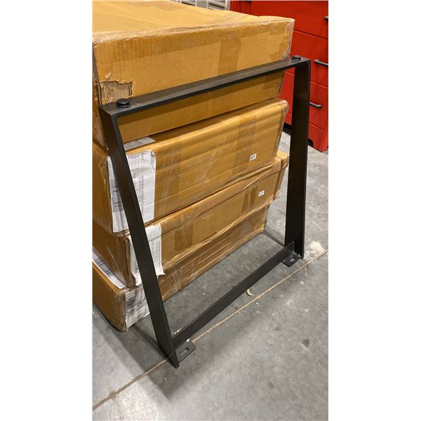 ANGLED BLACK IRON DINING TABLE LEGS *2 PER BOX*