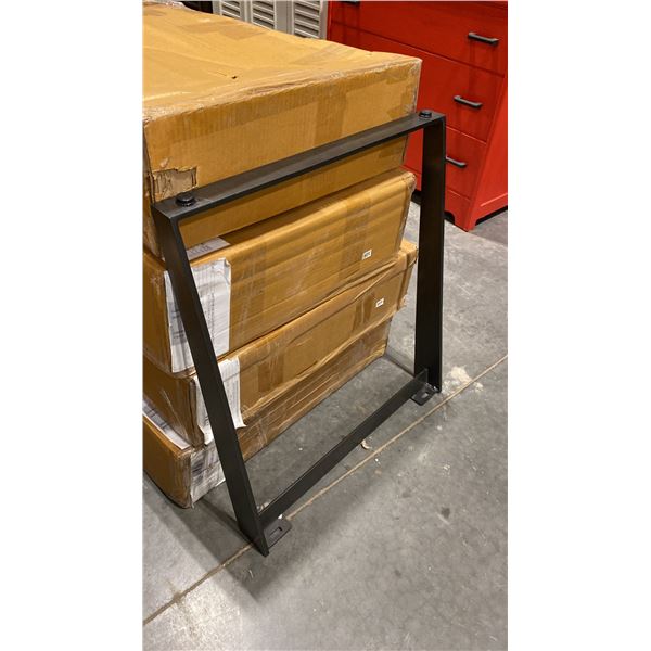 ANGLED BLACK IRON DINING TABLE LEGS *2 PER BOX*