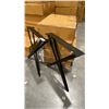 Image 2 : PAIR OF BLACK IRON X DINING TABLE LEGS