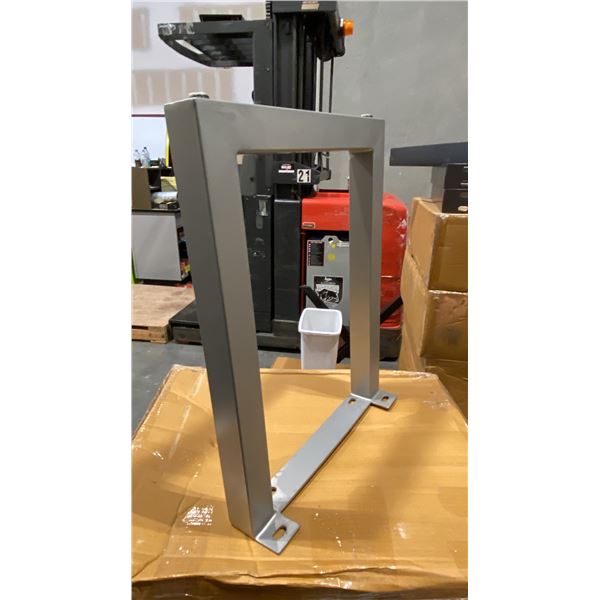 SILVER SQUARE TUBE DINING TABLE LEGS *2 IN A BOX*