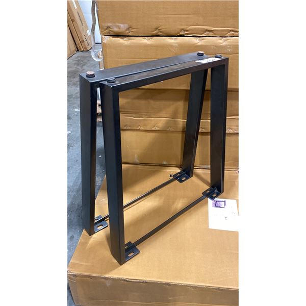 V SHAPED BLACK METAL FINISH DINING TABLE LEGS *2 PER BOX*