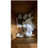 Image 2 : WHITE METAL ADJUSTABLE SHELVING UNIT WITH CONTENTS INCLUDING RETAIL TAG GUNS, FLOOR PROTECTORS,