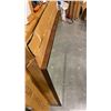 Image 2 : WALNUT ACACIA FRAMED MIRROR APPROX 35" X 32"