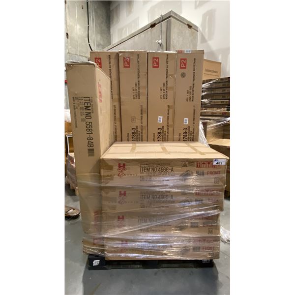 PALLET OF ASSORTED BED RAILS & DAY BED ARMS